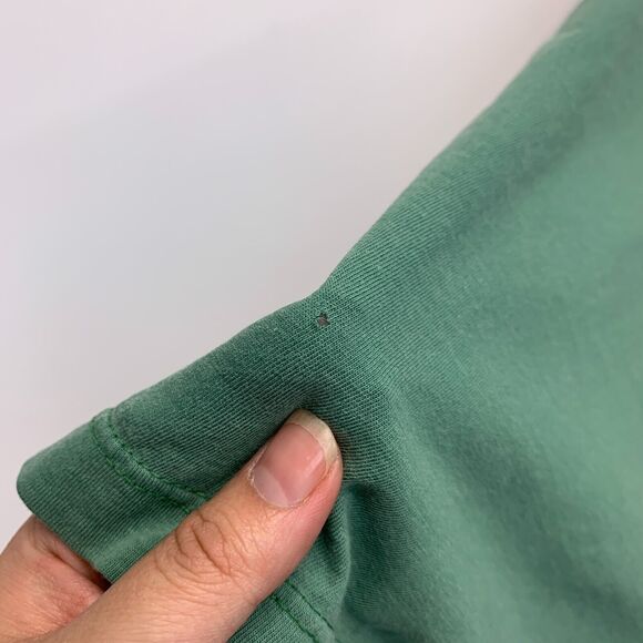 Replay Basic T Shirt Mens L Large Green Sanforized Cotton Union Made In USA Tee - Picture 11 of 16